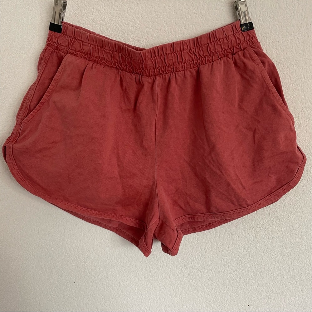 Forever 21 Rose-Red Athletic Lounge Shorts